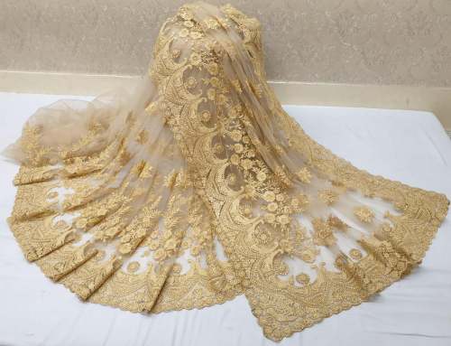 Party wear Net Embroidered Saree