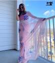 Party wear Organza Printed Saree thumb 1
