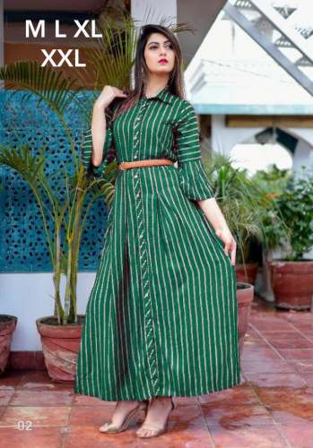 Stylish Long Striped Kurti