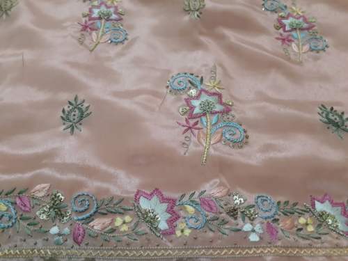Hand embroiderd Jardoshi work Suit by Meena Embroidery Collection