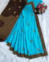 plain-butti-work-saree