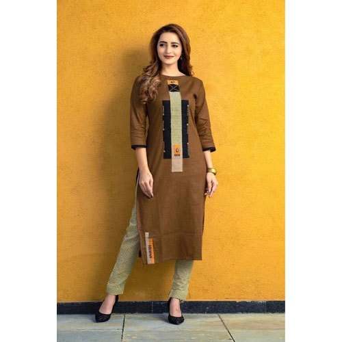 Ladies Printed Rayon Kurti by Trivaa