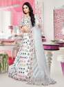 Beautiful White Lehegha choli thumb 3