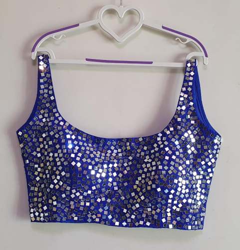 Designer Mirror work Blouse