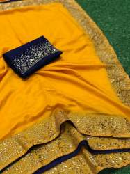 Designer Vichitra Silk Saree