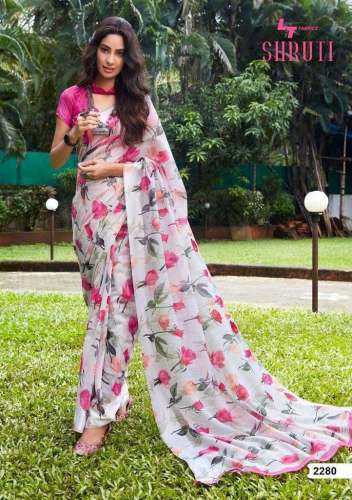  GEORGETTE WITH PRINT Saree