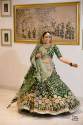 GREEN PARTYWEAR LEHENGA CHOLI