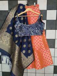 HEAVY LEHEGHA WITH STICHED BLOUS 