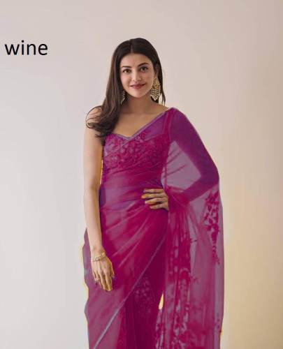 Heavy Pure organza tisue Saree