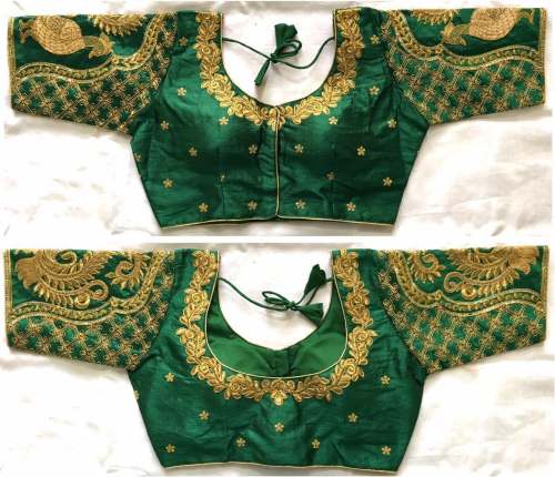 Malabari silk Embroidered Readymade Blouse