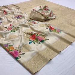 Multi Slub Soft Silk Saree