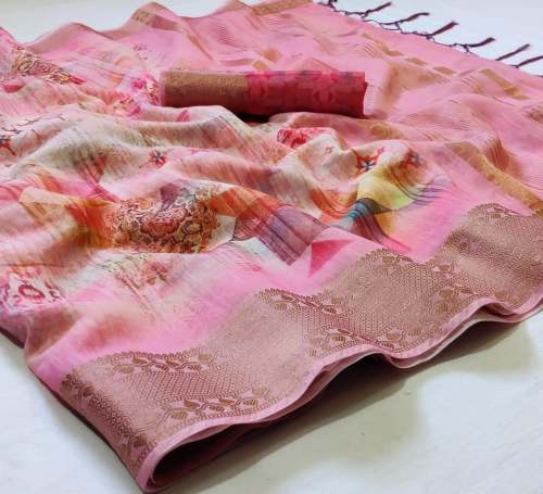 Nylon dying silk Saree