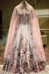 OFF WHITE PARTY WEAR LEHENGA