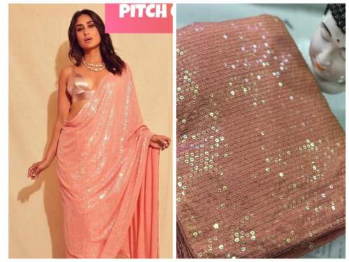RMS CREATION SANNA SILK WITH RAINBOW SAREE