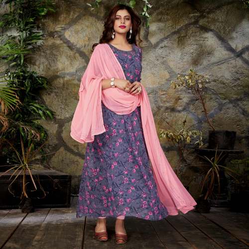 ROUND KURTI WITH DUPPATA
