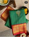  SOFT LICHI SILK SAREE WITH JACQUARD WORK thumb 2
