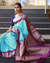 SOFT LICHI SILK SAREE WITH  RICH PALLU