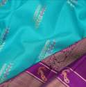 SOFT LICHI SILK SAREE WITH  RICH PALLU thumb 2