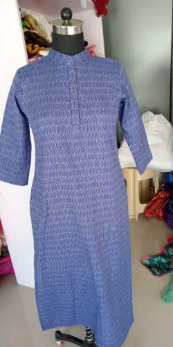 Lovender Collar Printed Kurti by Real Threads