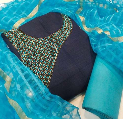 Chanderi Cotton Dress Material