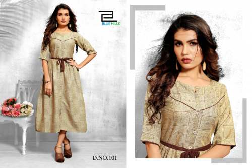 Designer Front Cut Kurti