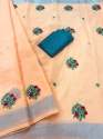embroidery work Linen Saree PTK_550 thumb 1