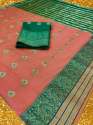 Jacquard Weaving Cotton Silk Saree PTK-549 thumb 1