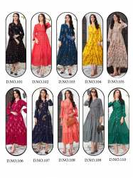 Party Wear Long Gown Kurti