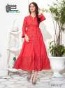 Party Wear Long Gown Kurti thumb 2