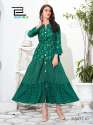 Party Wear Long Gown Kurti thumb 9