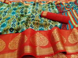  Soft Silk with big pannel  Jaquard kanchipattu  