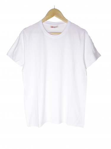 White solid/plain round neck t-shirt by 9realms Fashion and Retails