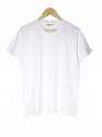 White solid/plain round neck t-shirt