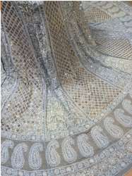 Ring Mukaish Chikankari Lehenga Skirt