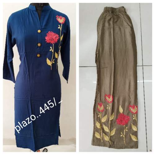 Designer Kurti with Plazzo Set