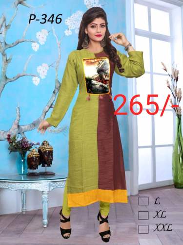 Designer Rayon long Kurti