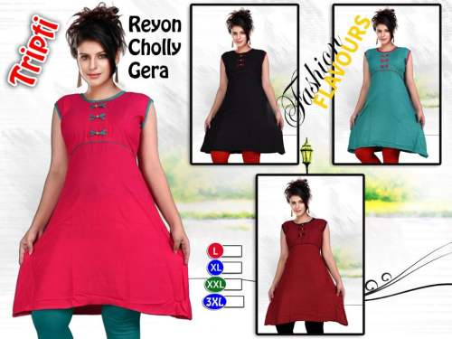 Fancy Rayon Short Kurti