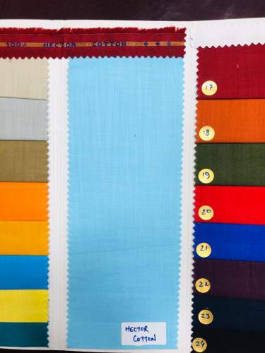 100% hector cotton twill weave shirting fabric