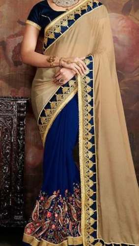 georgette half saree