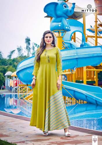 Designer gown style kurti - Leriya Vol 3