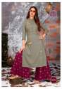 Designer printed palazzo with kurti thumb 5