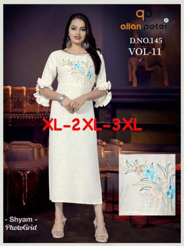 rayon kurti with patch work