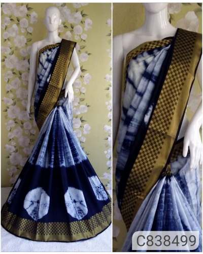 Designer Shibori Printed Saree by Snehal textiles