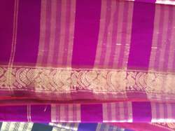 Fancy Pink Color Cotton saree 