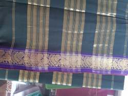 Pure Handloom Cotton Multi color Saree