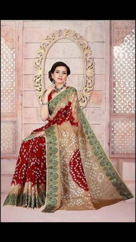 ARTSILK BANDHANI by omkara fashion