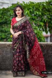 BANDHANI SAREE-2_BLACK
