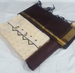 Chanderi cotton dress material