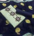 Chanderi embroidery dress material thumb 3