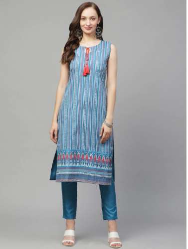Ziyaa Brand  Printed Kurta with Trousers